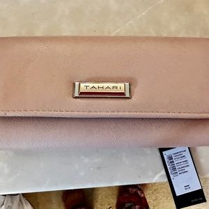 Tahari blush wallet